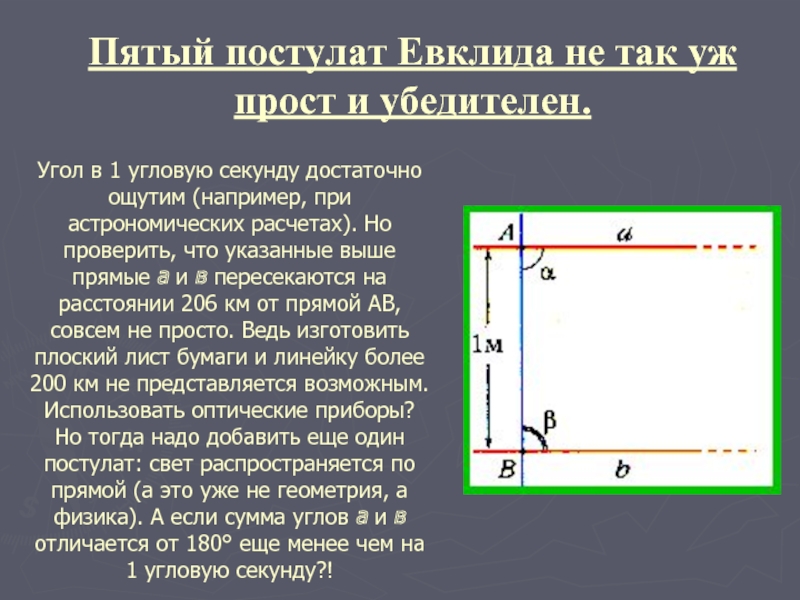 5 постулат евклида проект