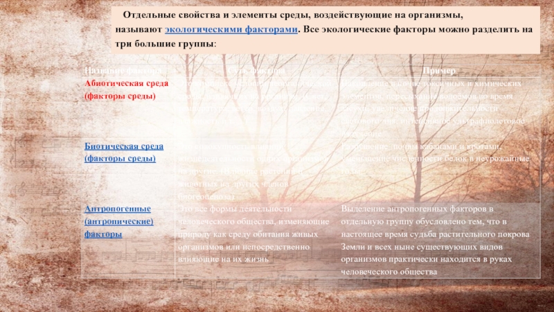 Среды воздействующие на организм называют. Влияние природных факторов на здоровье человека. Медико географическое описание картинки.