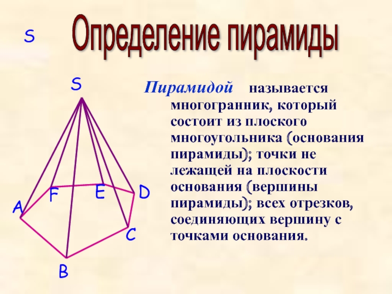 Если основание пирамиды является правильный многоугольник
