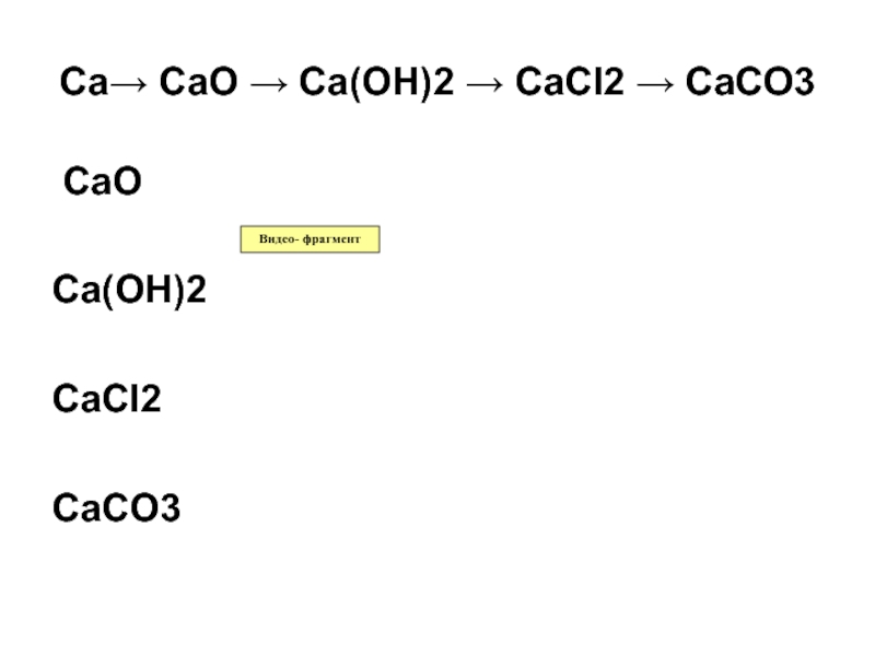 Дана схема превращений cacl2 caco3 x ca oh