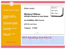 KET Speaking Test Part II