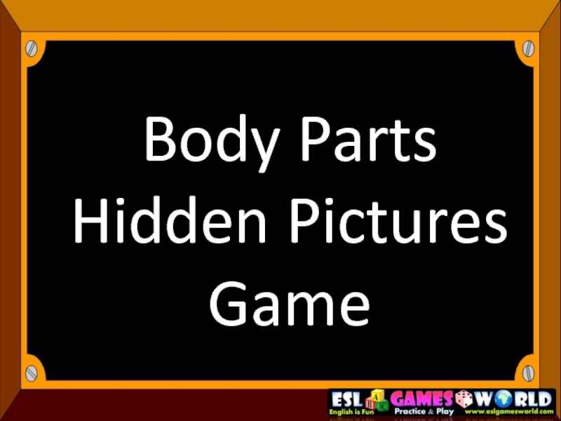 Body Parts Hidden Pictures Game