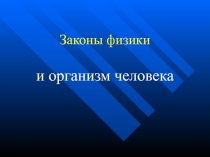 Законы физики и организм человека