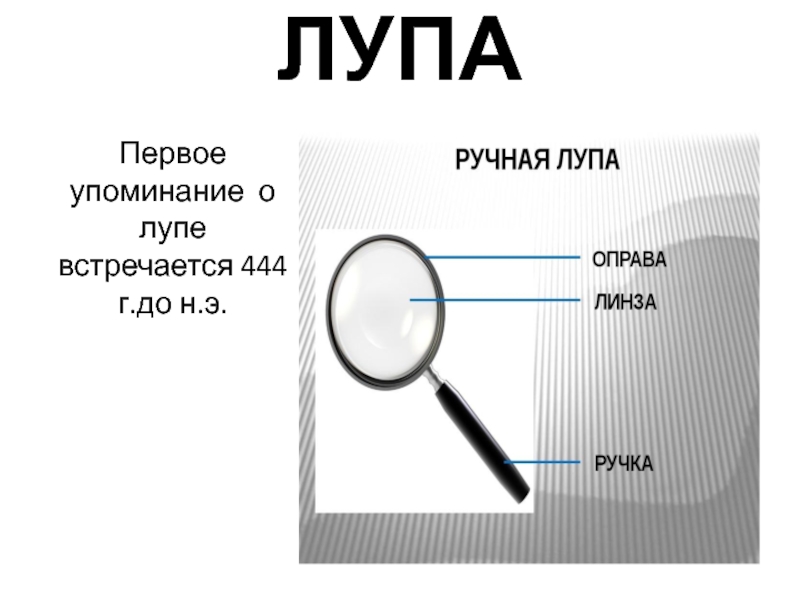 Какое изображение возникает в лупе