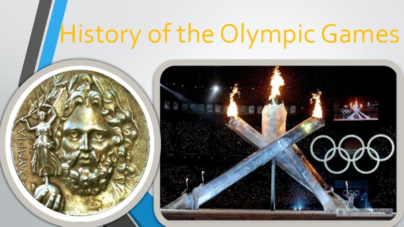History of the Olympic games.