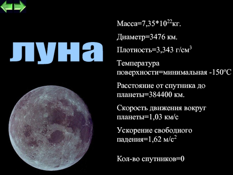 Средняя плотность луны. Плотность Луны. Масса и плотность Луны. Масса Луны 7,35*1022 кг, диаметр 3476 км. Вычислите плотность Луны.. Плотность Луна округленная.
