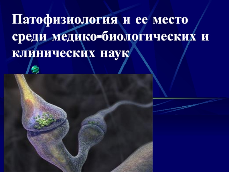 Презентация Лекция 1. Патофизиология и ее место.ppt