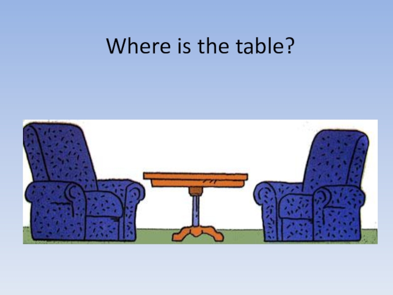 Where is the table