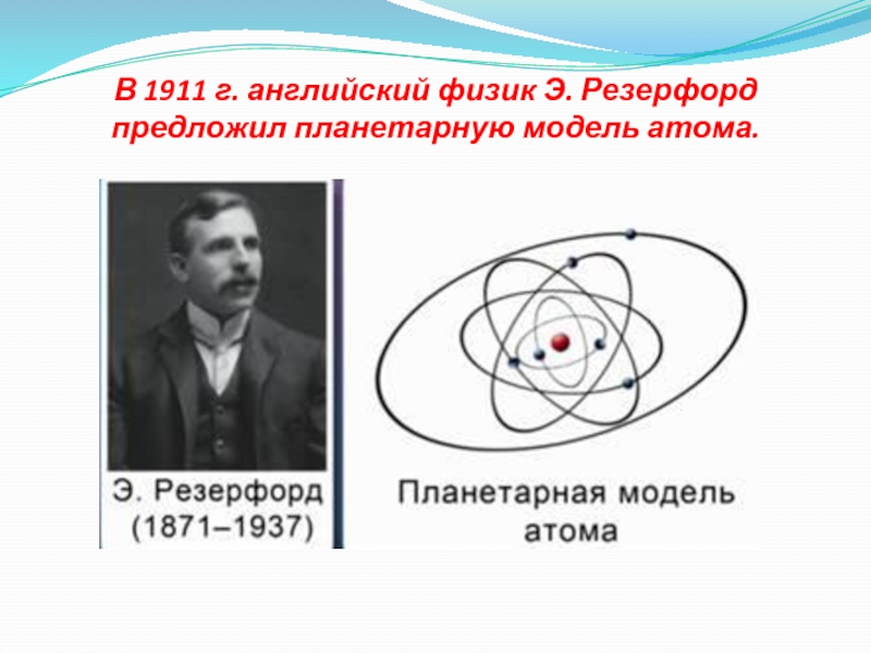 Планетарная модель резерфорда. Планетарная модель атома Эрнеста Резерфорда.