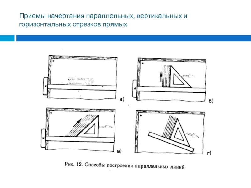 Параллельно и горизонтально. Способы построения параллельных линий. Экзаменационные билеты по черчению 9 класс. Параллельно вертикально горизонтально. Прибор для начертания параллельных линий.