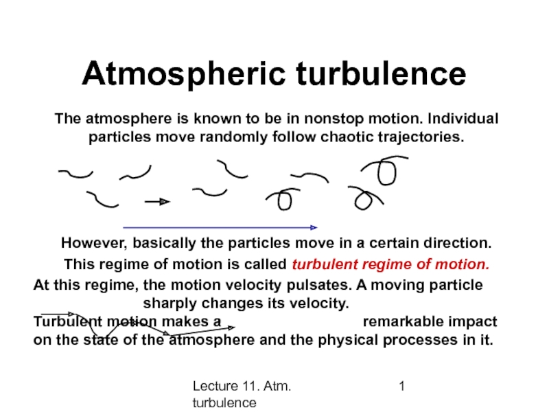 Atmospheric turbulence 