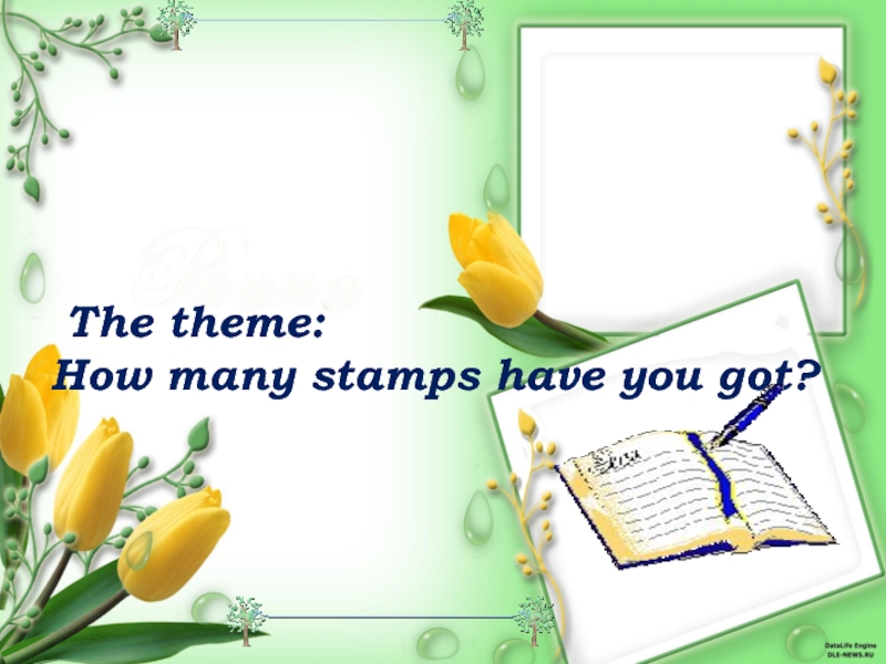 How many stamps have you got? 6 grade T.Ayapova