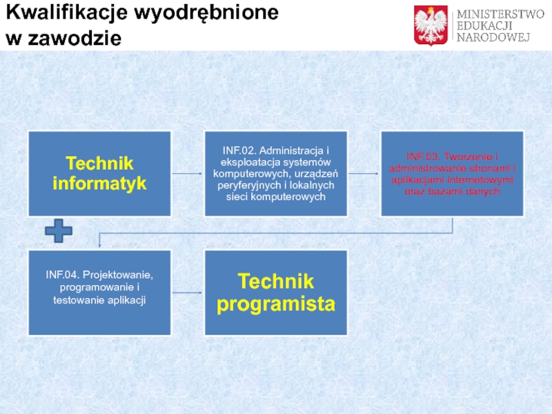 Kwalifikacje rynkowe
a szkolnictwo branżowe Kwalifikacje wyodrębnione w zawodzie Kwalifikacje wyodrębnione  w zawodzie