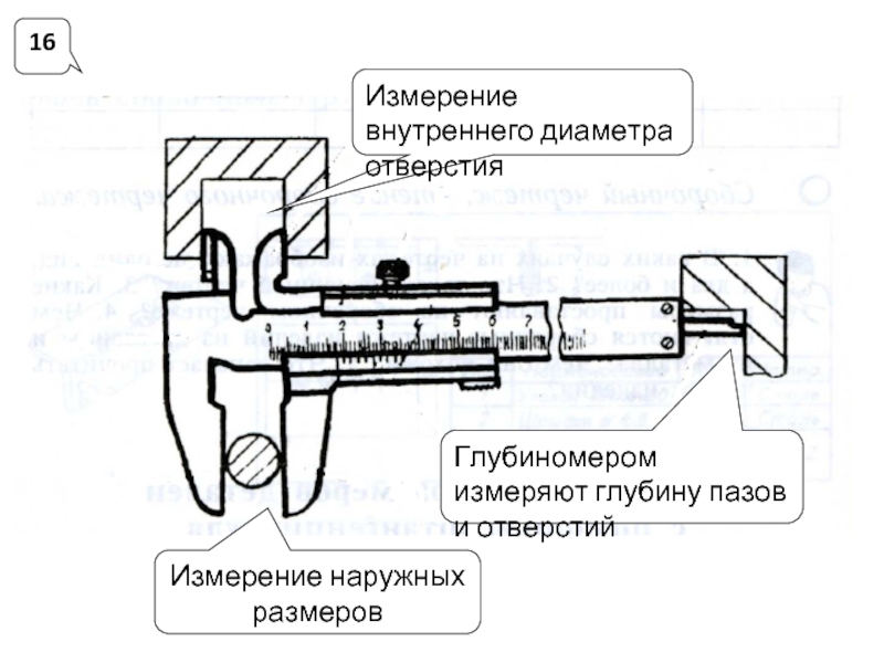 Измерение внутренней. Схема измерения штангенциркулем ширины шпоночного паза. Измерение глубины штангенциркулем. Измерение отверстия штангенциркулем внутреннего диаметра. Штангенциркуль для измерения отверстий.