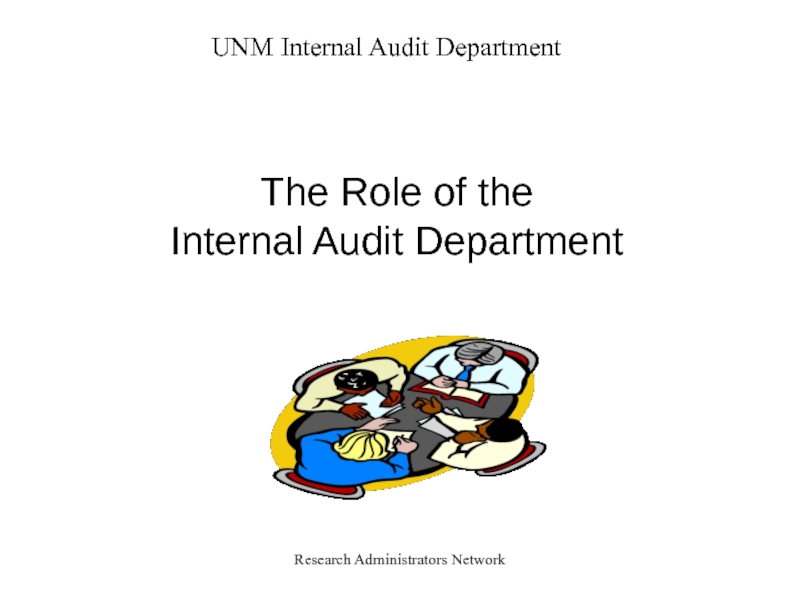 The Role of the Internal Audit Department