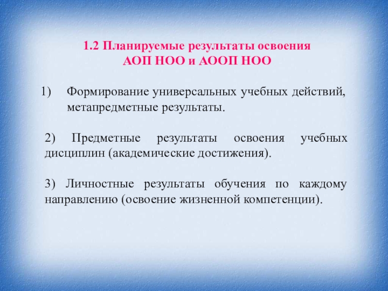 Планируемые результаты освоения. Планируемые Результаты освоения АООП. Академические достижения это. Академические достижения ребенка. АОП 1.1.