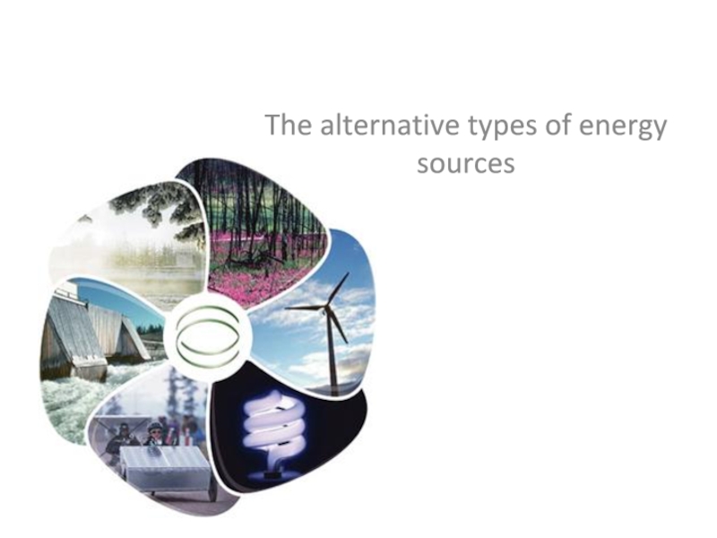 Презентация The alternative types of energy sources