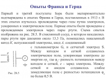 Опыты Франка-Герца 
