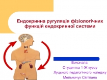 Ендокринна ругуляція фізіологічних функцій ендокринної системи