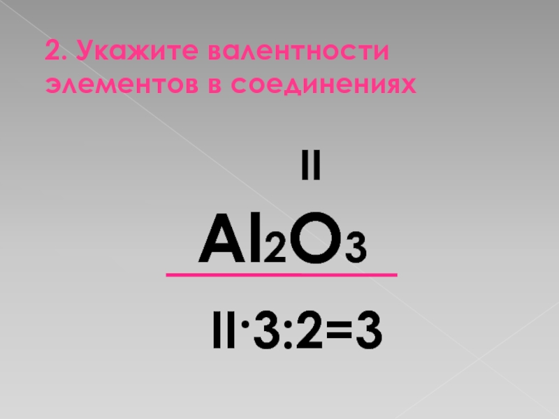 Al2o3 валентность элементов