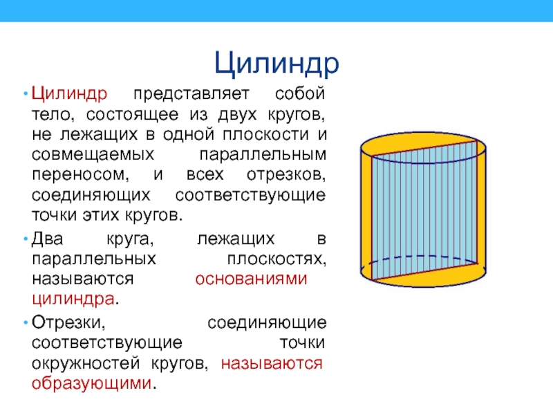 В основании цилиндра лежит. Что собой представляет цилиндр. Цилиндр это тело состоящее из двух кругов. Цилиндр это тело которое состоит из 2 кругов.