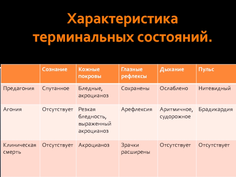 Характеристики терминального проекта