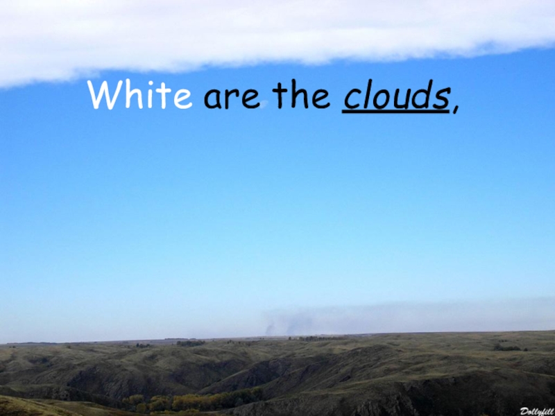 White are the clouds,