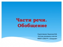 Презентация к уроку русского языка в 3 классе 