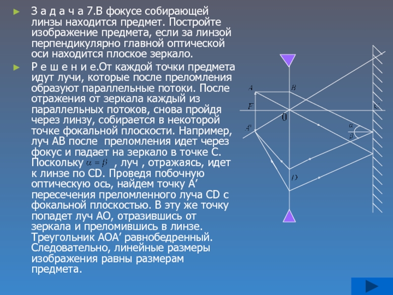 Плоское зеркало создает изображение предмета за плоскостью зеркала почему