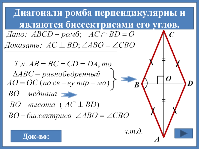 Ромб определение чертеж свойства