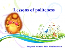 Lessons of politeness