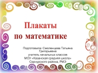 Плакаты по математике