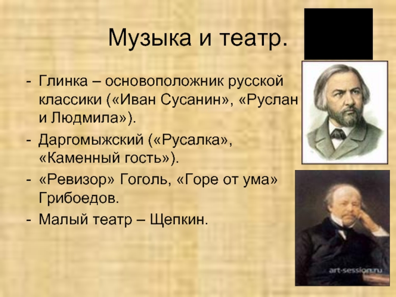 М и глинка основоположник русской классической музыки презентация