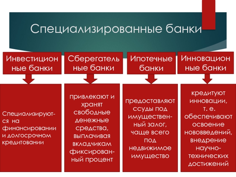 Специализированный банк создаваемый для кредитования рисковых проектов