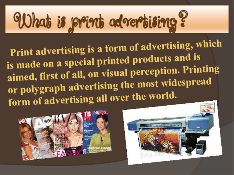 Types of advertising презентация - 91 фото