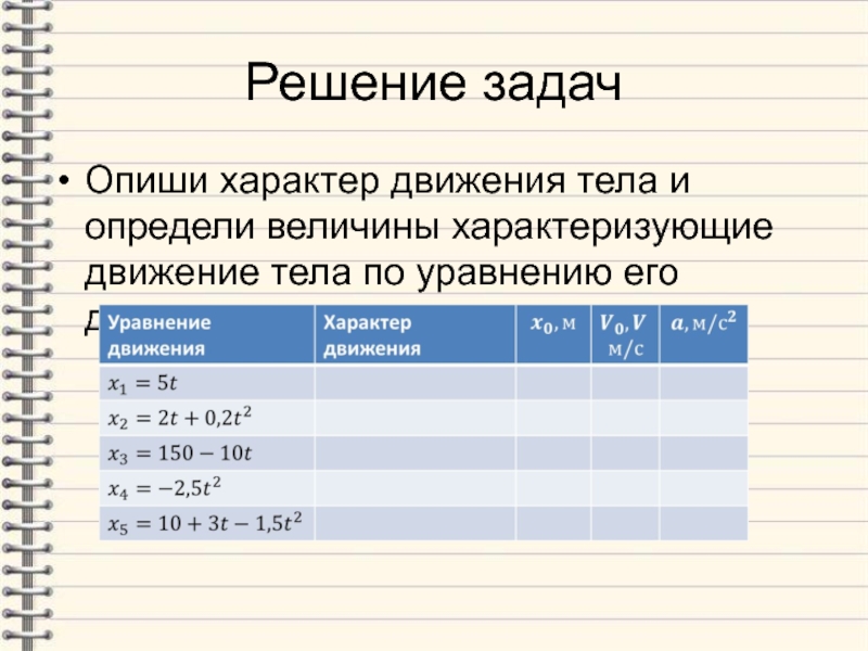 Характер движения. Характер движения тела. Описать характер движения тела. Опишите характер движения тела и определи величины характеризующие. Как описать характер движения тела по уравнению.