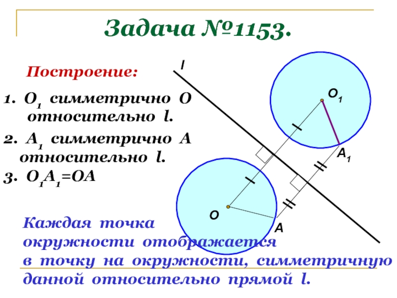 Параллельные прямые окружности. Симметрия окружности относительно точки. Окружность относительно точки. Построение окружности симметричной данной относительно точки. Построение окружности относительно точки.