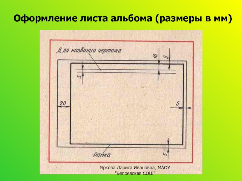 Фото в альбоме какой размер