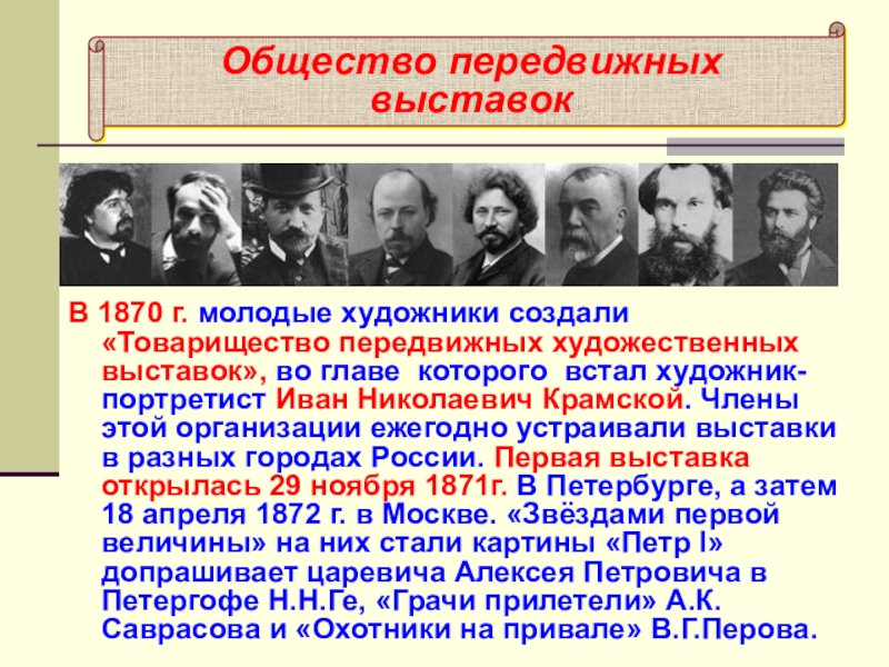 Первая выставка передвижников продемонстрировала существование. Товарищество передвижных выставок. Создание товарищества передвижных. Общество товарищество передвижных художественных выставок. Товарищество передвижных художественных выставок участники.