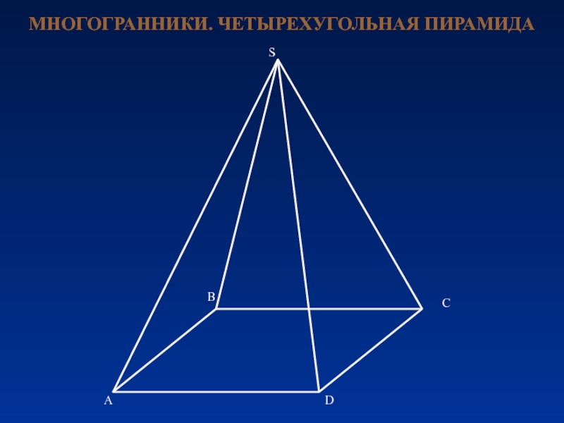 Правильная четырехугольная пирамида картинка