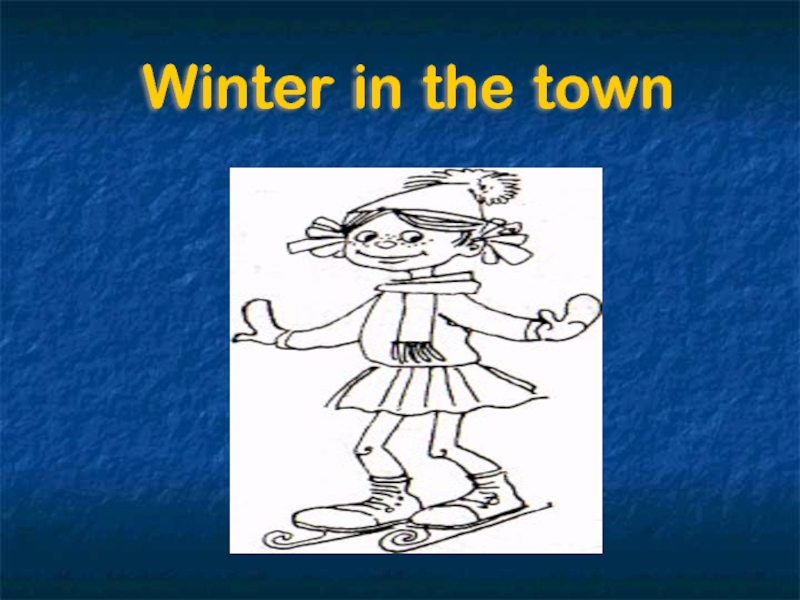 Winter in the town