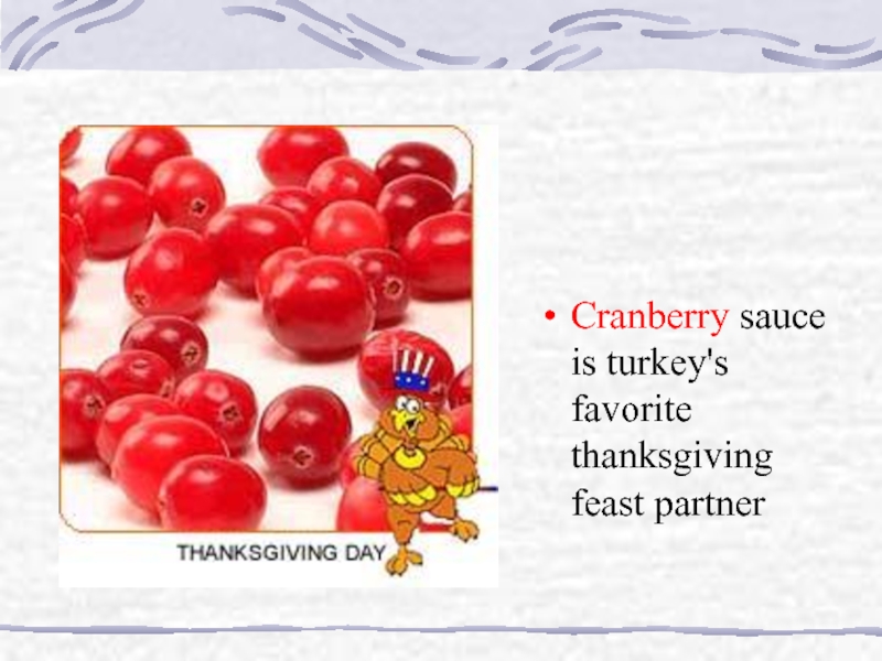 Cranberry sauce is turkey's favorite thanksgiving feast partner