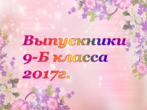 Выпускники
9-Б класса
2017г