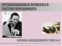 ОРГАНИЗАЦИОННЫЕ ПРОЦЕССЫ В СИСТЕМЕ МЕНЕДЖМЕНТА 