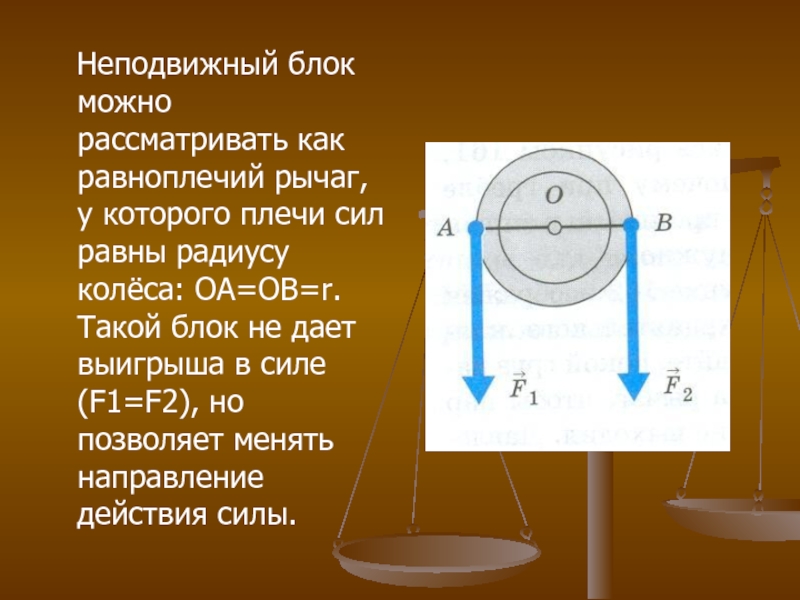 Можно ли рассматривать неподвижный и подвижный блоки как рычаги начертите схемы рычагов