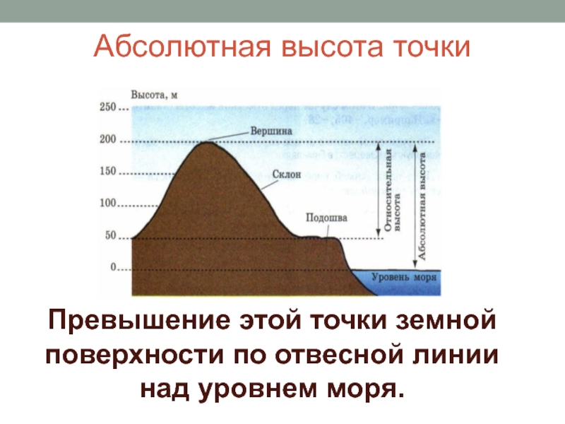 Схема абсолютная высота