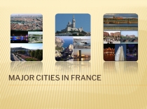 Major cities in France