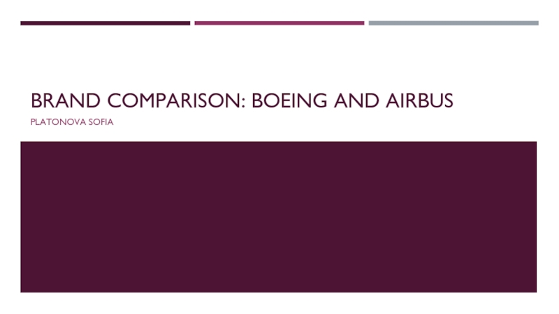 Brand comparison: Boeing and airbus