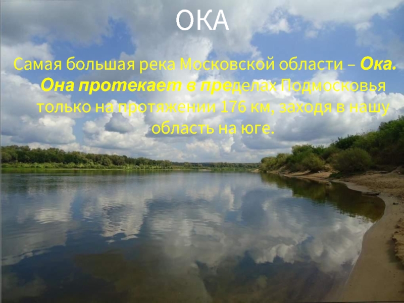 Водные богатства нашего края. Водные богатства Нижегородской река Ока. Водные богатства Московской области. Реки Подмосковья презентация. Самая большая река Подмосковья.