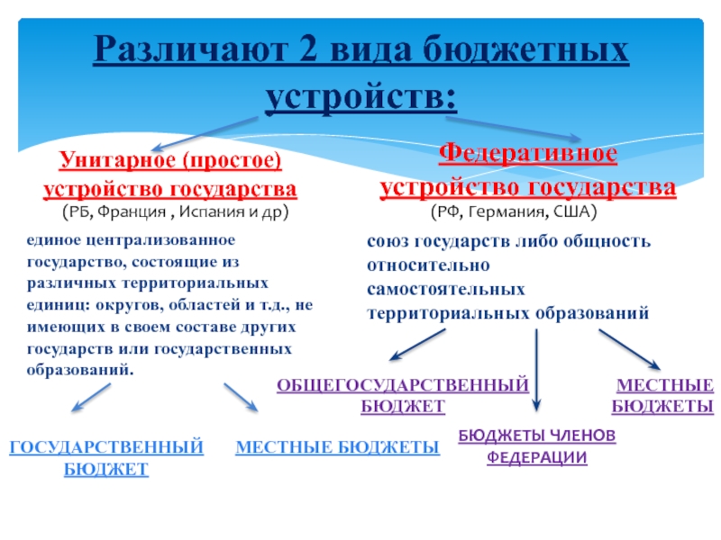 Реферат: Федеративное государство и бюджетное устройство